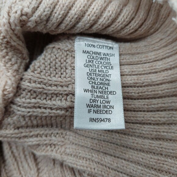 Marshalls Dragonfly Sweater Size Medium Brown Oatmeal Knit Pullover Length 27" - Picture 7 of 7